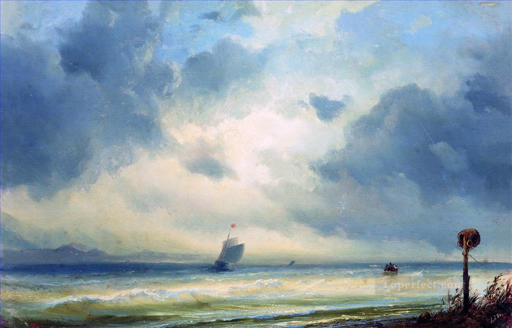 リド ヴェネツィア アレクセイ ボゴリュボフの海の景色油絵